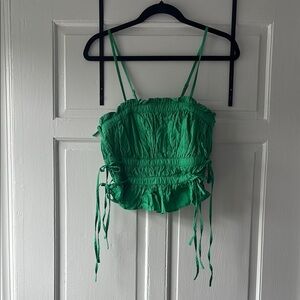 Free People Green Gabby Tube Top